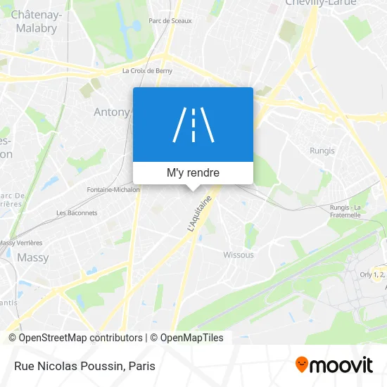 Rue Nicolas Poussin plan