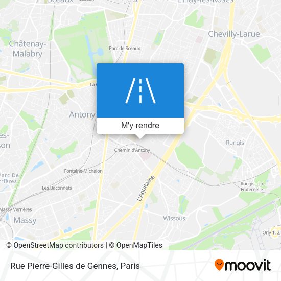 Rue Pierre-Gilles de Gennes plan