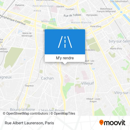 Rue Albert Laurenson plan