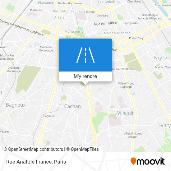 Rue Anatole France plan