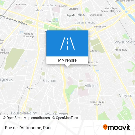 Rue de L'Astronome plan