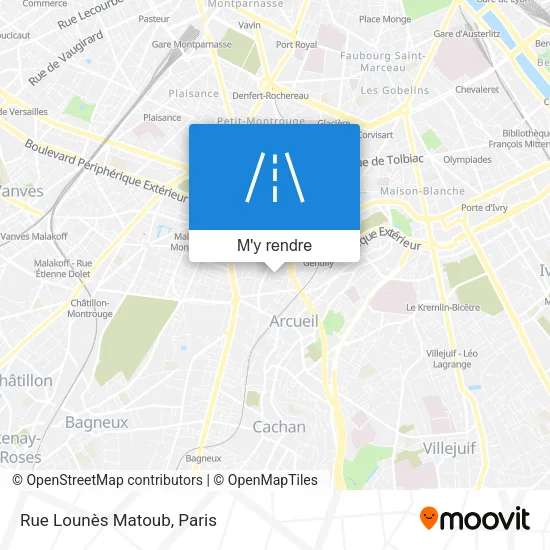 Rue Lounès Matoub plan