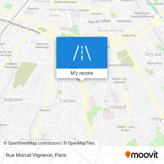 Rue Marcel Vigneron plan