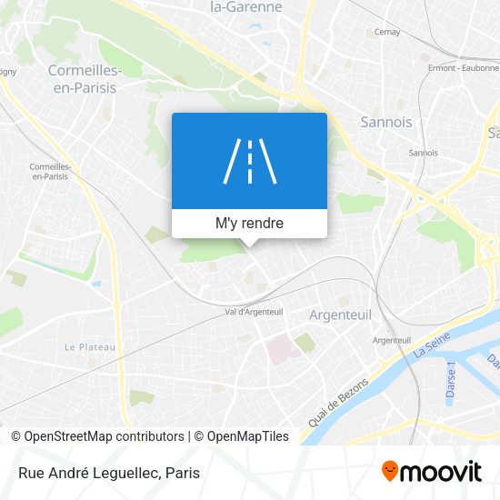 Rue André Leguellec plan