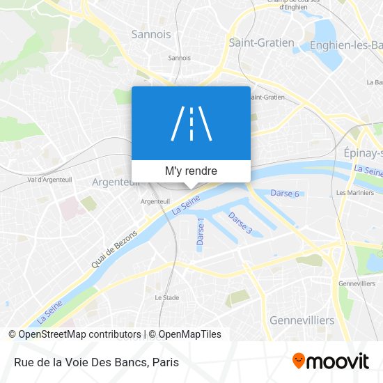 Rue de la Voie Des Bancs plan