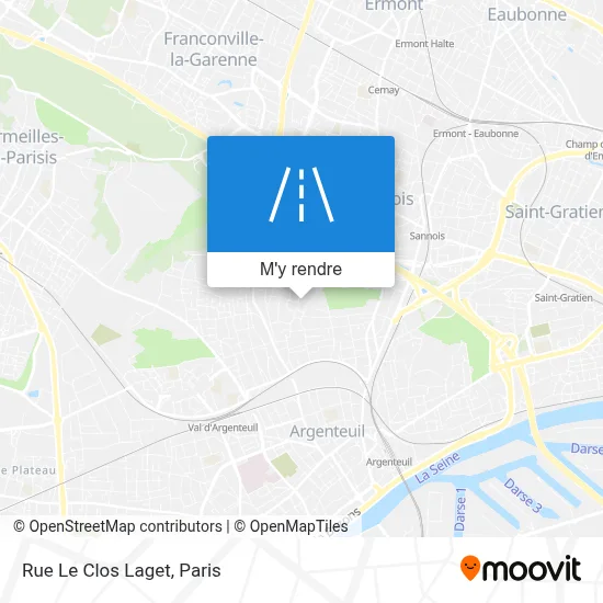 Rue Le Clos Laget plan