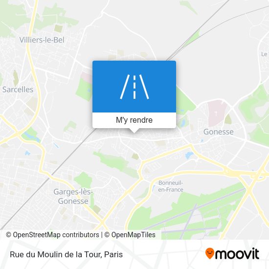 Rue du Moulin de la Tour plan