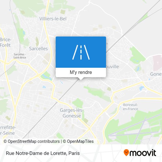 Rue Notre-Dame de Lorette plan