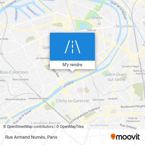 Rue Armand Numès plan