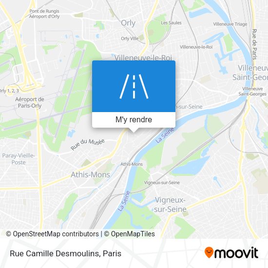Rue Camille Desmoulins plan