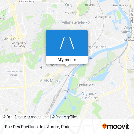 Rue Des Pavillons de L'Aurore plan