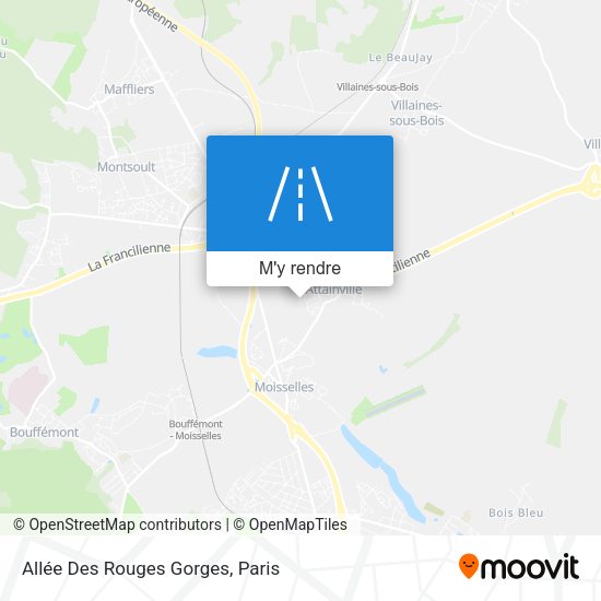 Allée Des Rouges Gorges plan
