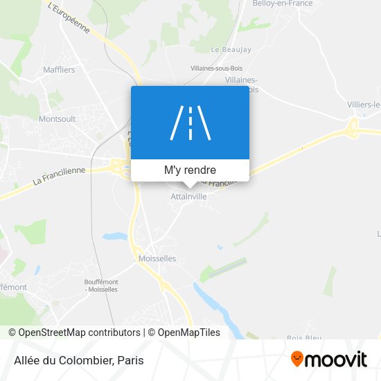 Allée du Colombier plan