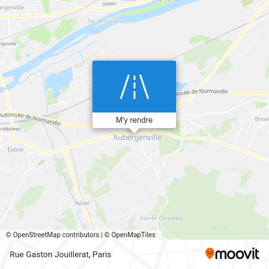 Rue Gaston Jouillerat plan