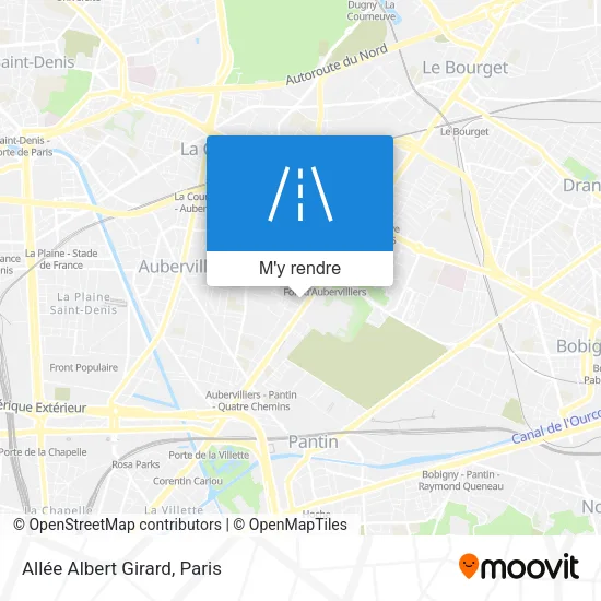 Allée Albert Girard plan