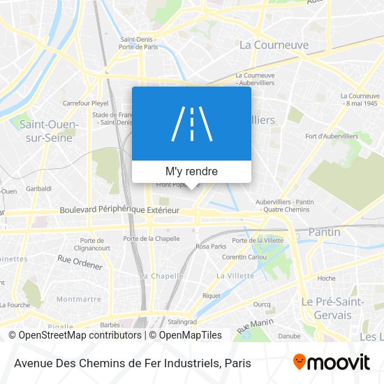 Avenue Des Chemins de Fer Industriels plan