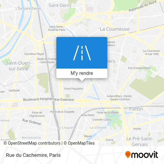 Rue du Cachemire plan