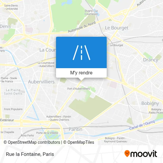 Rue la Fontaine plan