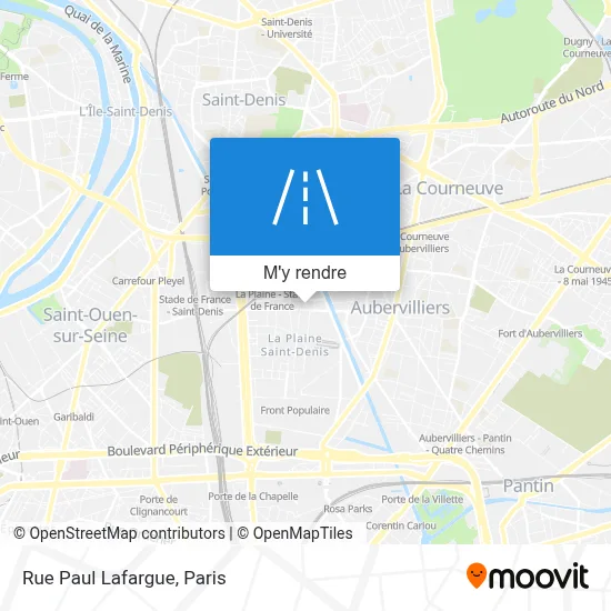 Rue Paul Lafargue plan