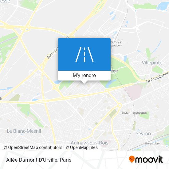 Allée Dumont D'Urville plan