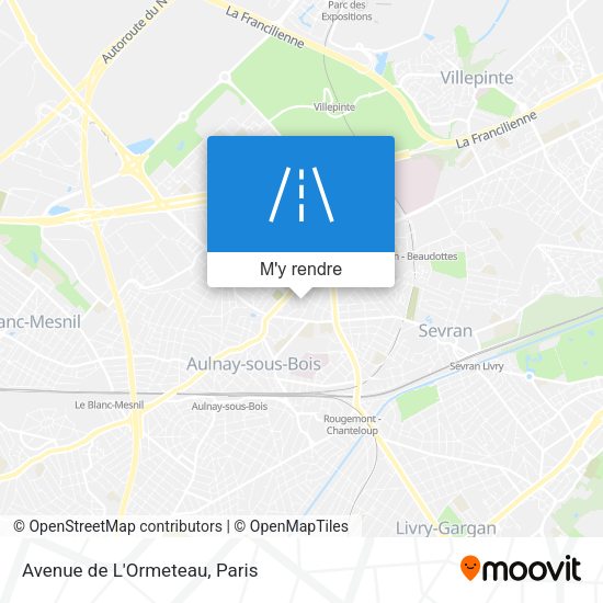 Avenue de L'Ormeteau plan