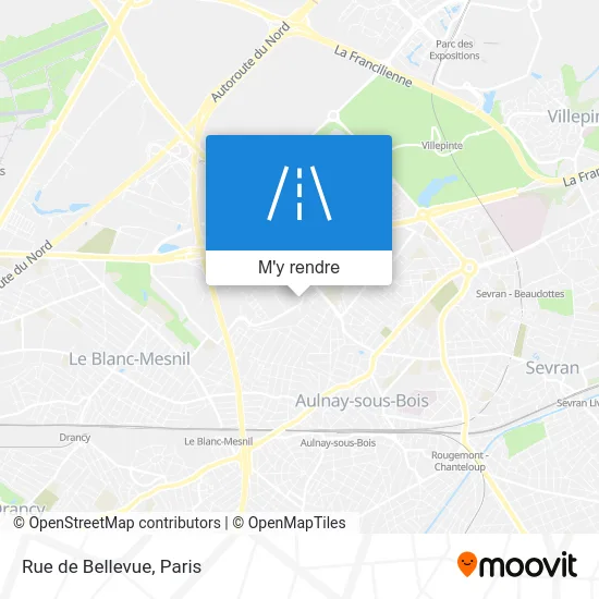 Rue de Bellevue plan