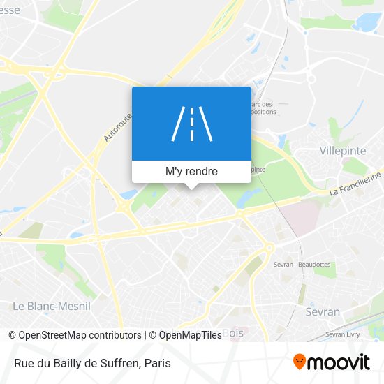 Rue du Bailly de Suffren plan
