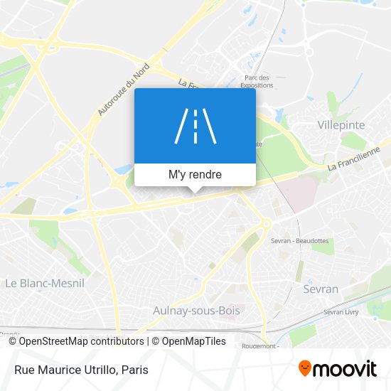 Rue Maurice Utrillo plan