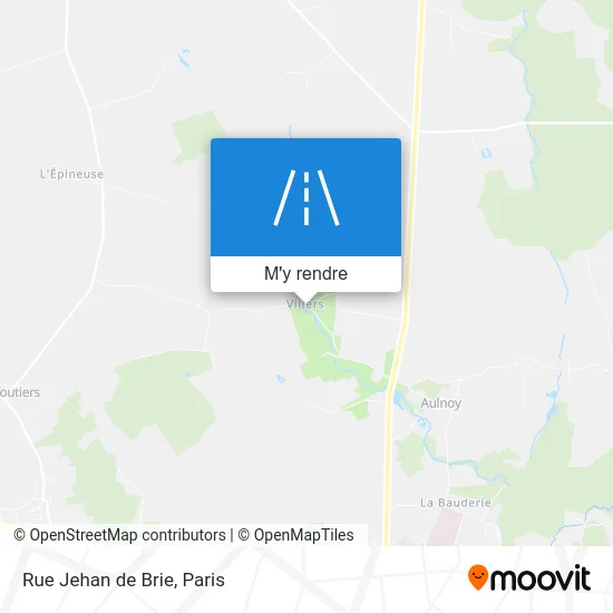 Rue Jehan de Brie plan