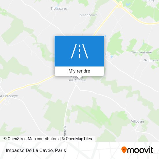 Impasse De La Cavée plan