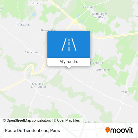 Route De Tiersfontaine plan