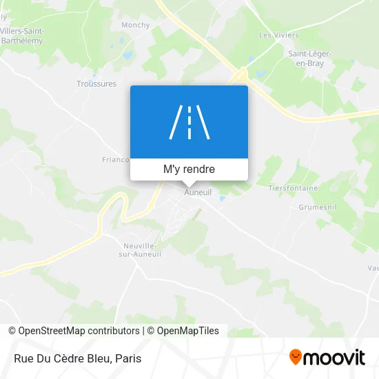 Rue Du Cèdre Bleu plan