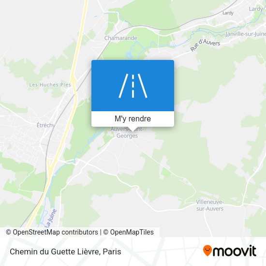 Chemin du Guette Lièvre plan
