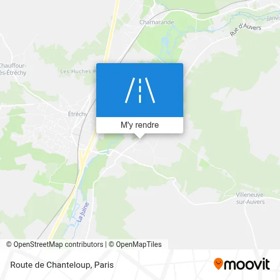 Route de Chanteloup plan