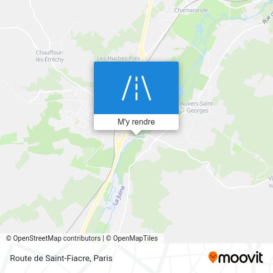 Route de Saint-Fiacre plan