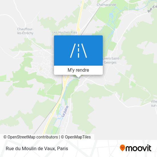 Rue du Moulin de Vaux plan