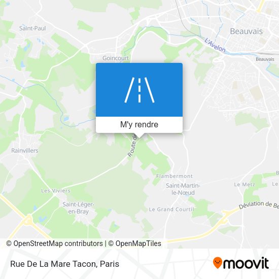 Rue De La Mare Tacon plan