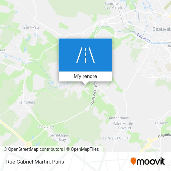 Rue Gabriel Martin plan