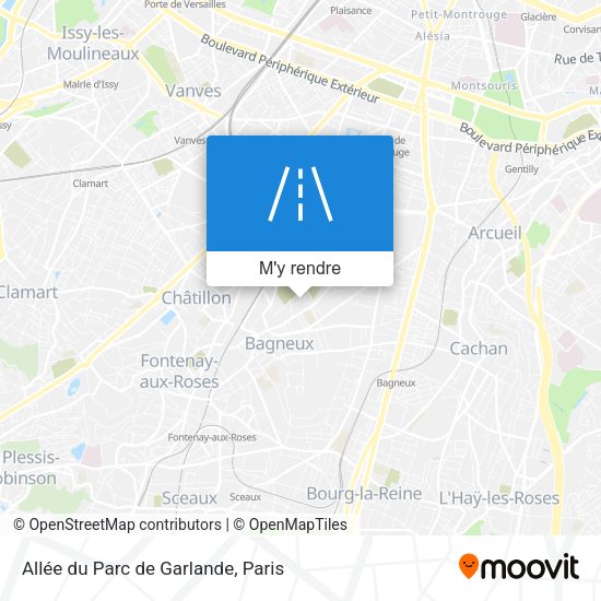 Allée du Parc de Garlande plan