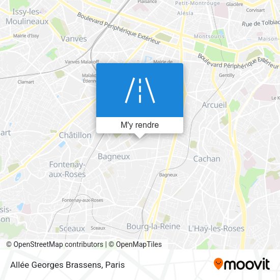 Allée Georges Brassens plan