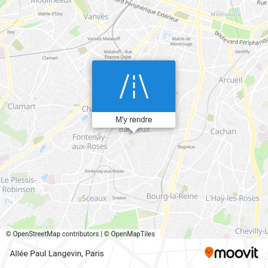 Allée Paul Langevin plan