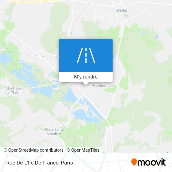 Rue De L'Île De France plan