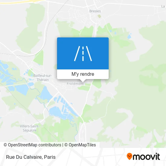 Rue Du Calvaire plan