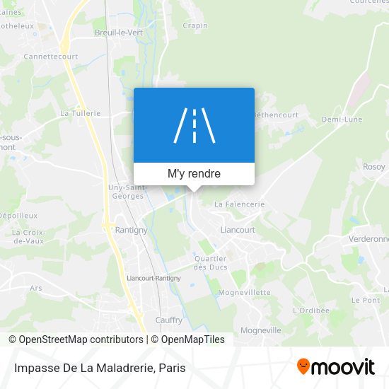 Impasse De La Maladrerie plan