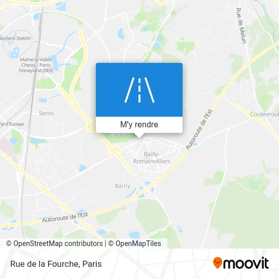 Rue de la Fourche plan