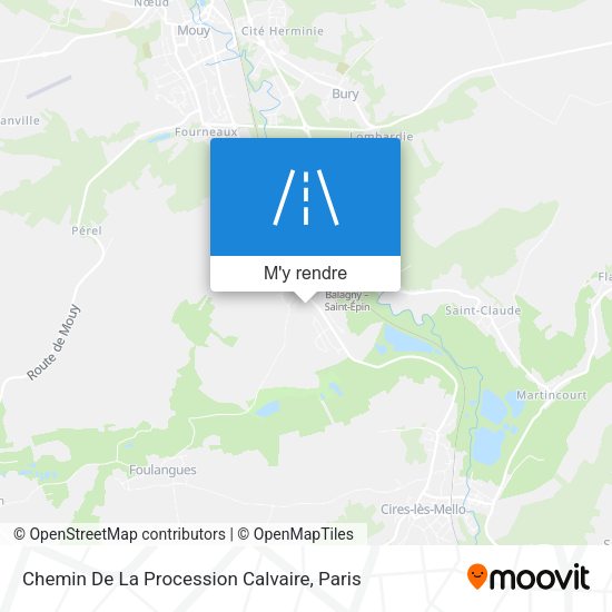 Chemin De La Procession Calvaire plan