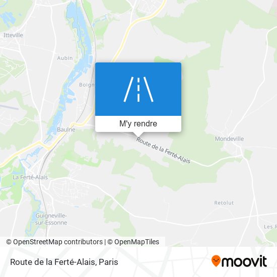 Route De La Ferté-Alais plan