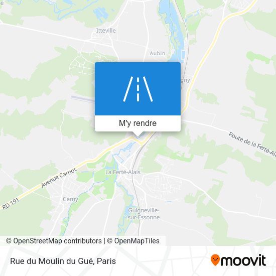 Rue du Moulin du Gué plan