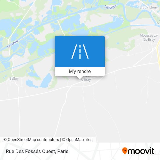 Rue Des Fossés Ouest plan