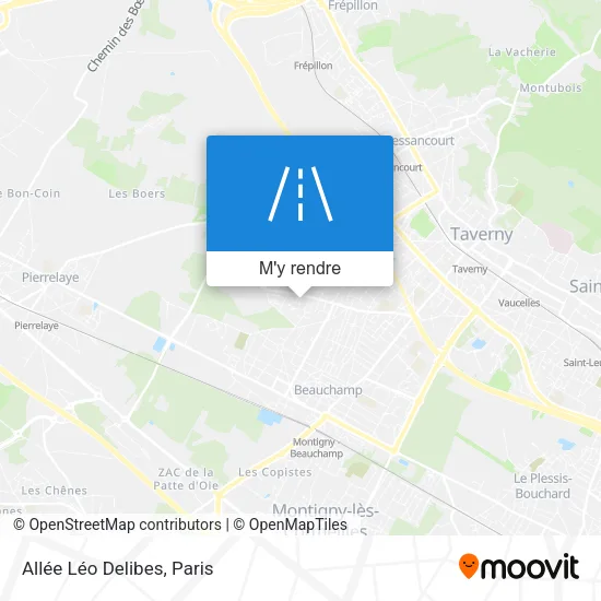 Allée Léo Delibes plan